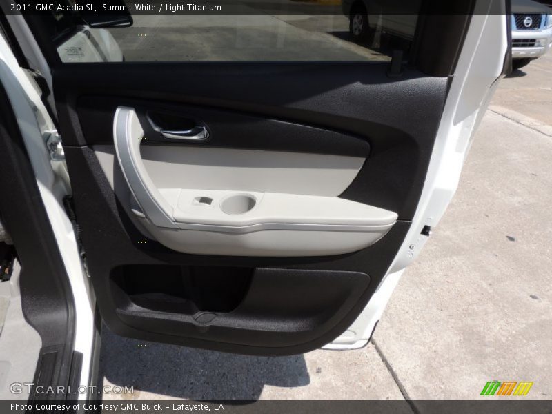 Summit White / Light Titanium 2011 GMC Acadia SL
