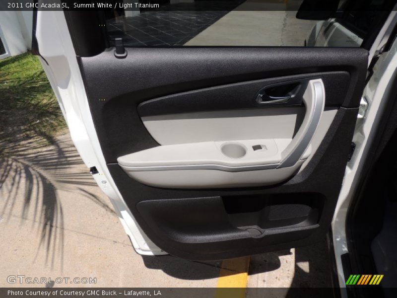 Summit White / Light Titanium 2011 GMC Acadia SL