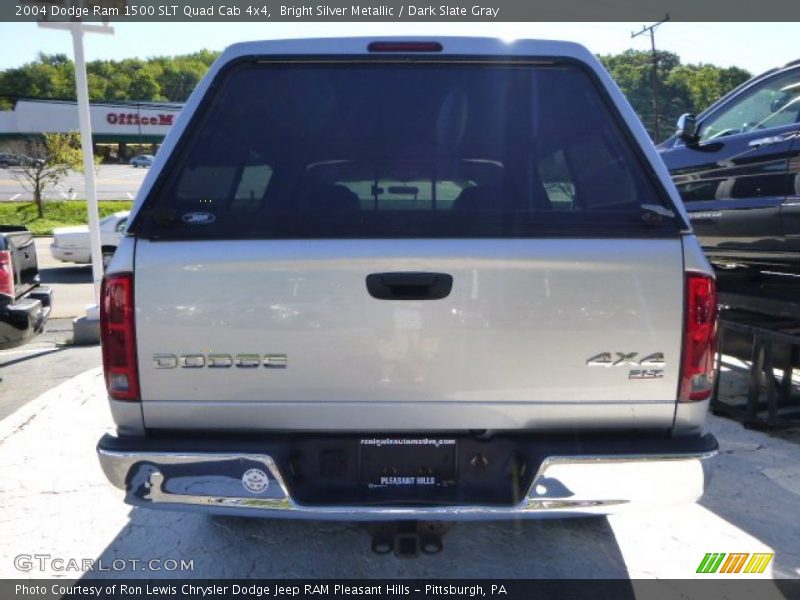 Bright Silver Metallic / Dark Slate Gray 2004 Dodge Ram 1500 SLT Quad Cab 4x4