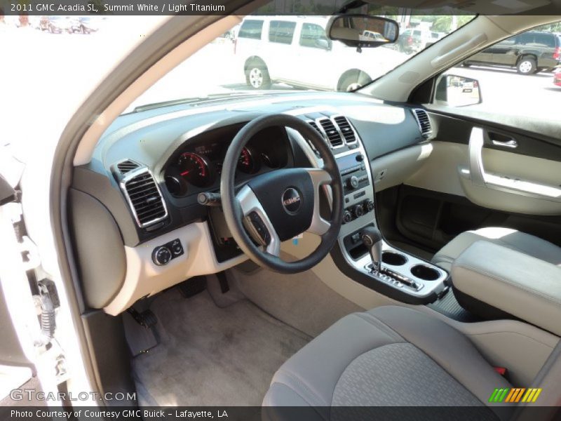 Summit White / Light Titanium 2011 GMC Acadia SL