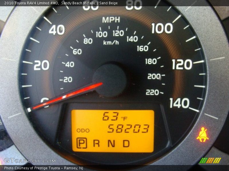 Sandy Beach Metallic / Sand Beige 2010 Toyota RAV4 Limited 4WD