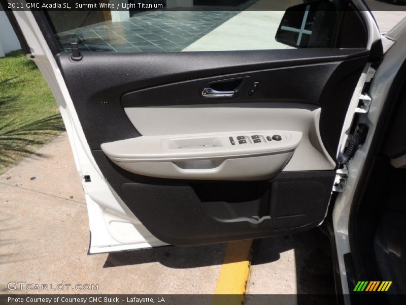 Summit White / Light Titanium 2011 GMC Acadia SL