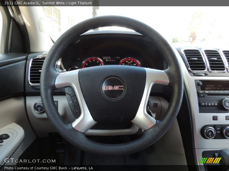Summit White / Light Titanium 2011 GMC Acadia SL