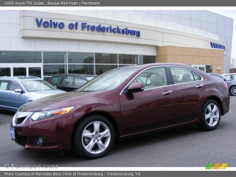 Basque Red Pearl / Parchment 2009 Acura TSX Sedan