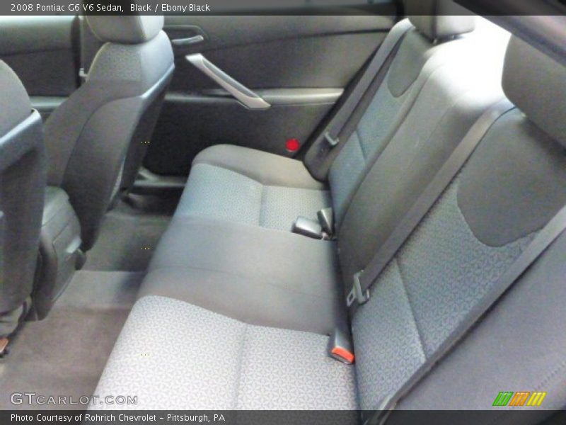 Black / Ebony Black 2008 Pontiac G6 V6 Sedan