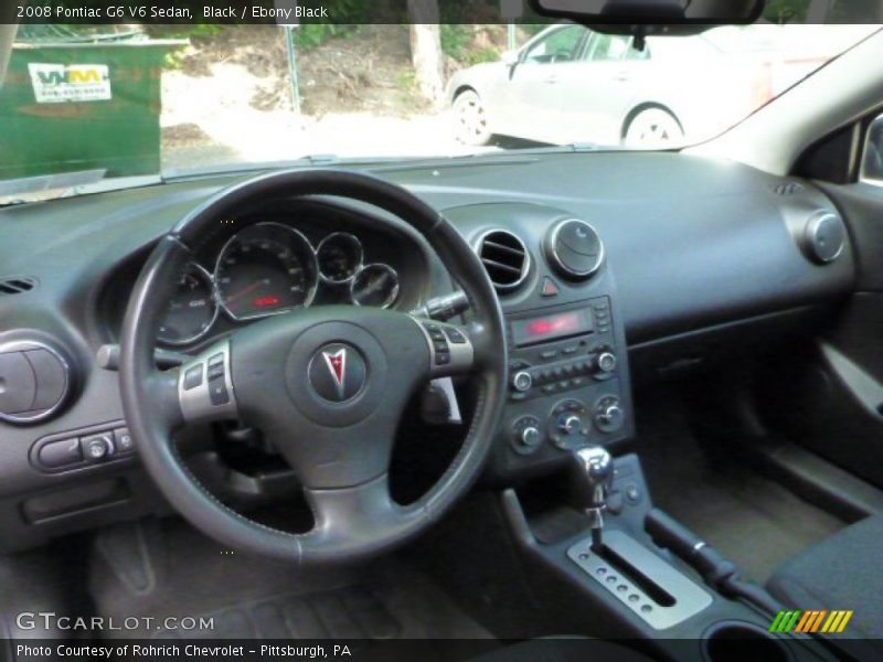 Black / Ebony Black 2008 Pontiac G6 V6 Sedan