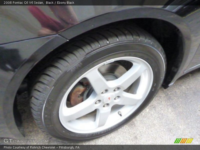Black / Ebony Black 2008 Pontiac G6 V6 Sedan