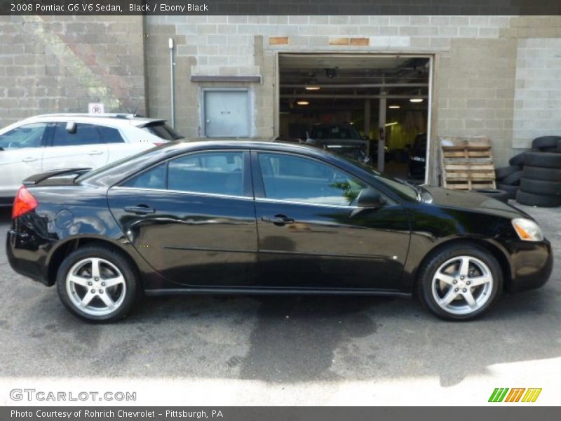 Black / Ebony Black 2008 Pontiac G6 V6 Sedan