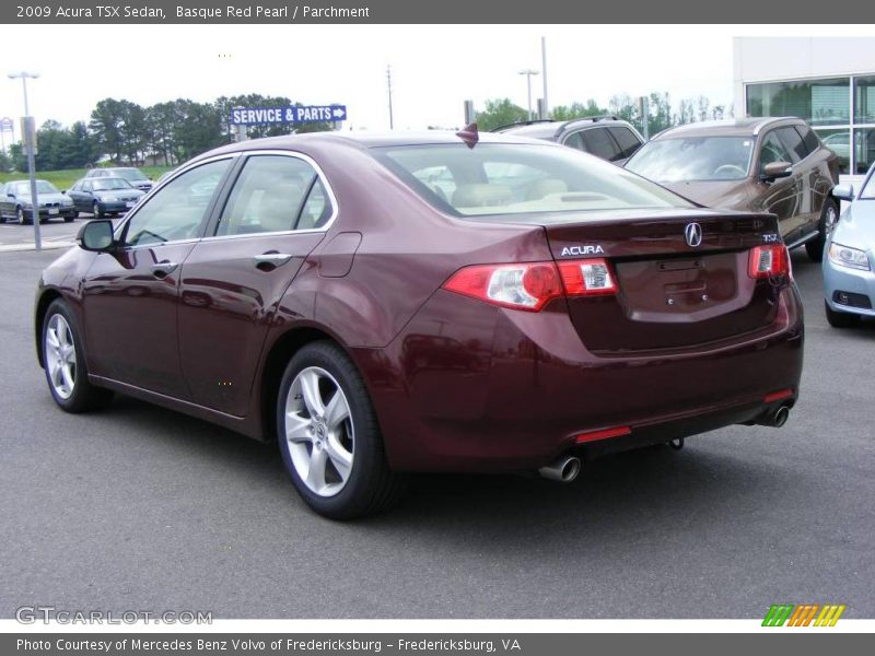 Basque Red Pearl / Parchment 2009 Acura TSX Sedan