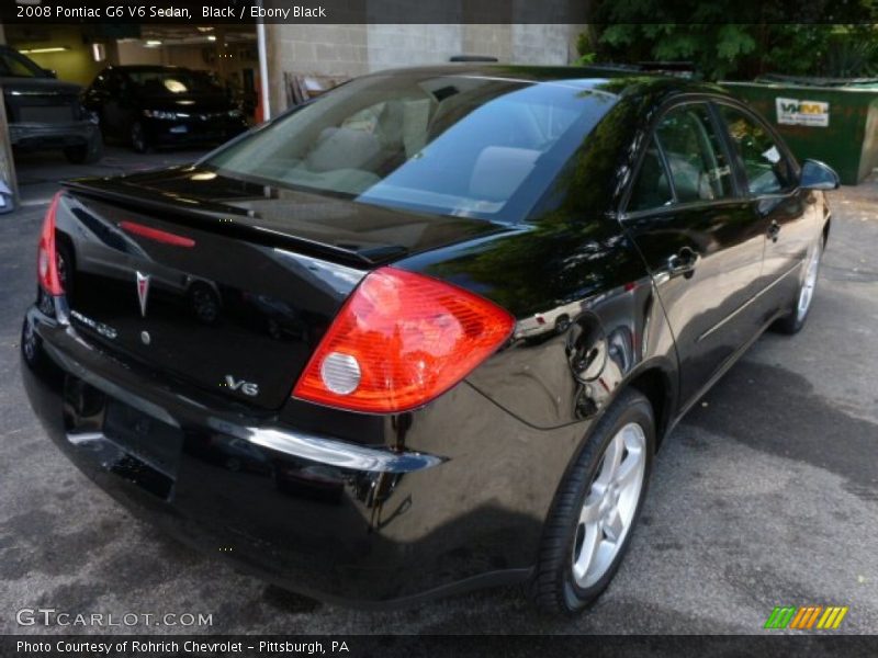 Black / Ebony Black 2008 Pontiac G6 V6 Sedan