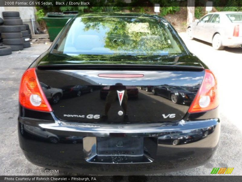 Black / Ebony Black 2008 Pontiac G6 V6 Sedan