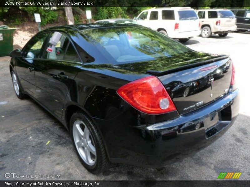 Black / Ebony Black 2008 Pontiac G6 V6 Sedan