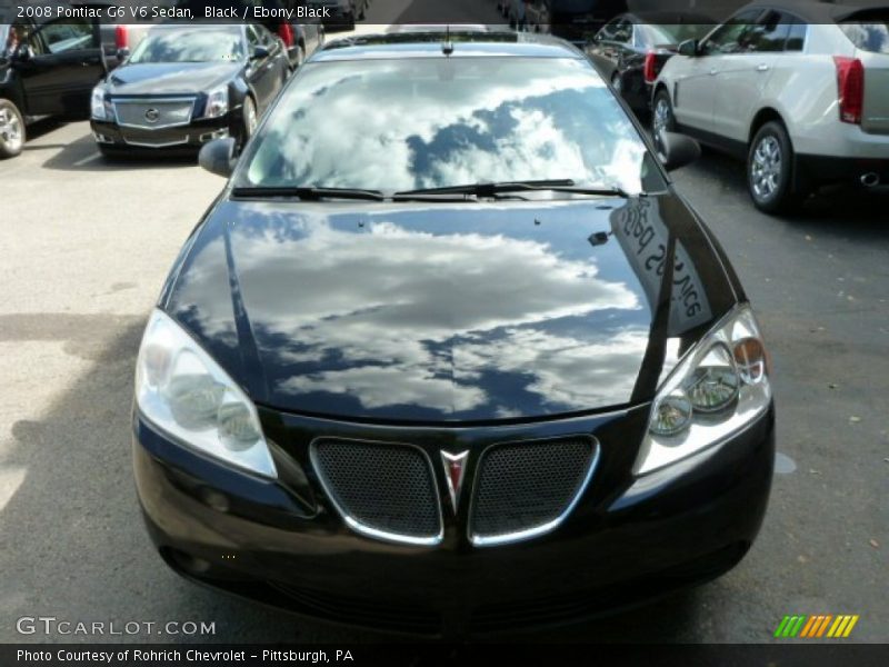 Black / Ebony Black 2008 Pontiac G6 V6 Sedan