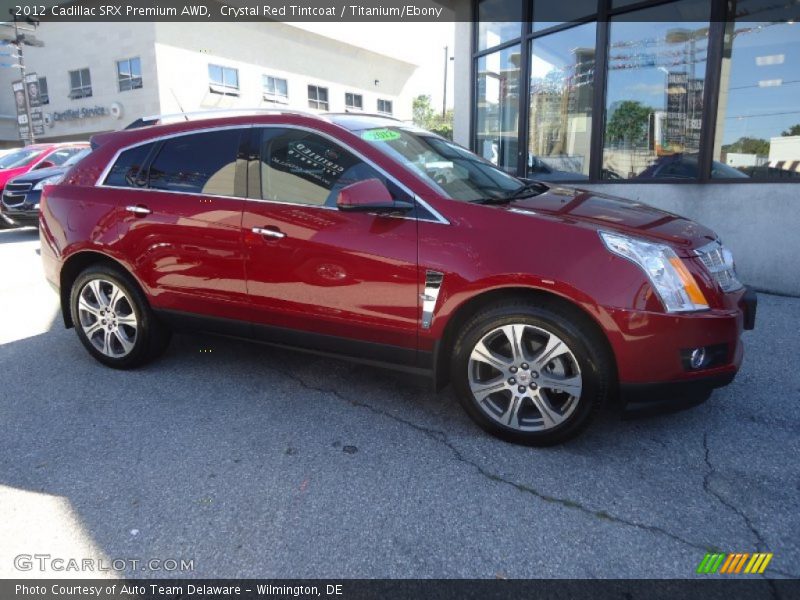 Crystal Red Tintcoat / Titanium/Ebony 2012 Cadillac SRX Premium AWD