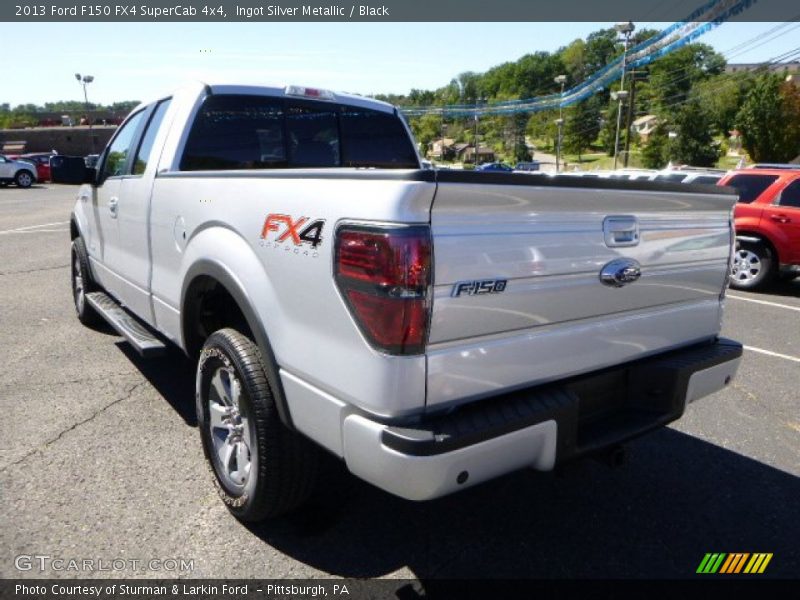 Ingot Silver Metallic / Black 2013 Ford F150 FX4 SuperCab 4x4