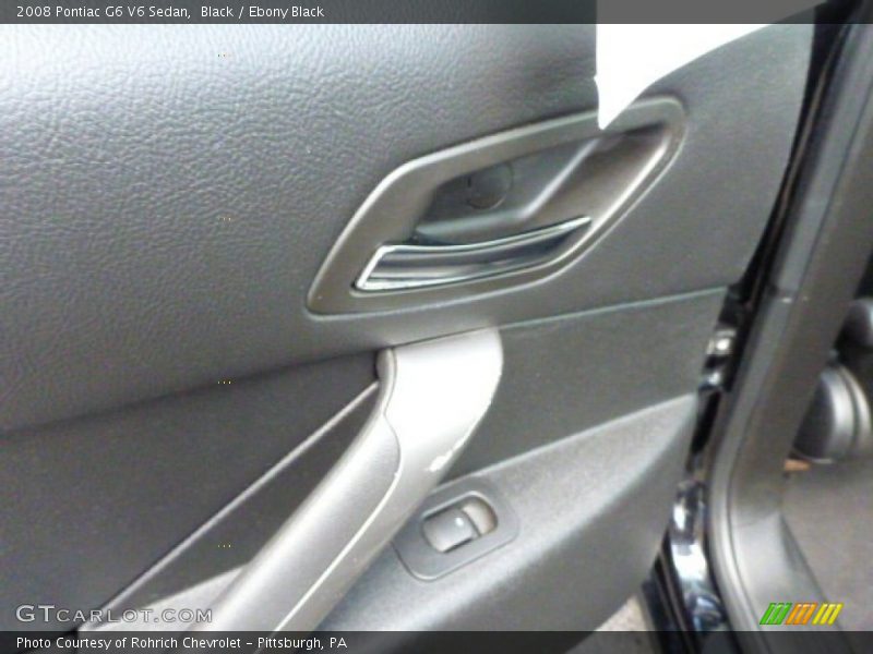 Black / Ebony Black 2008 Pontiac G6 V6 Sedan
