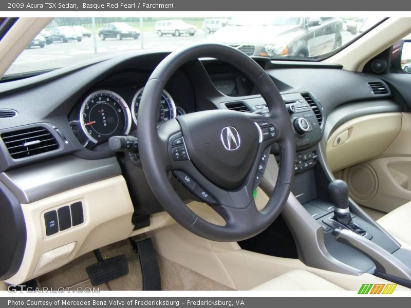 Basque Red Pearl / Parchment 2009 Acura TSX Sedan