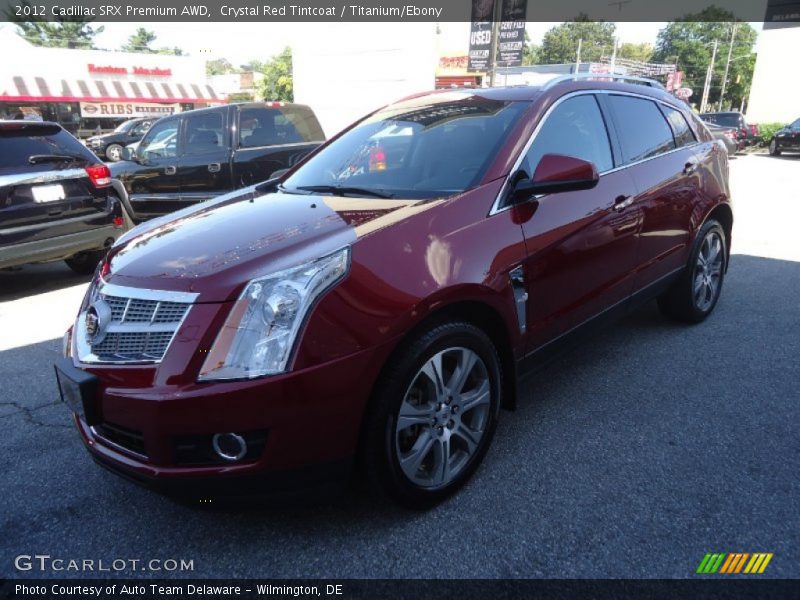 Crystal Red Tintcoat / Titanium/Ebony 2012 Cadillac SRX Premium AWD