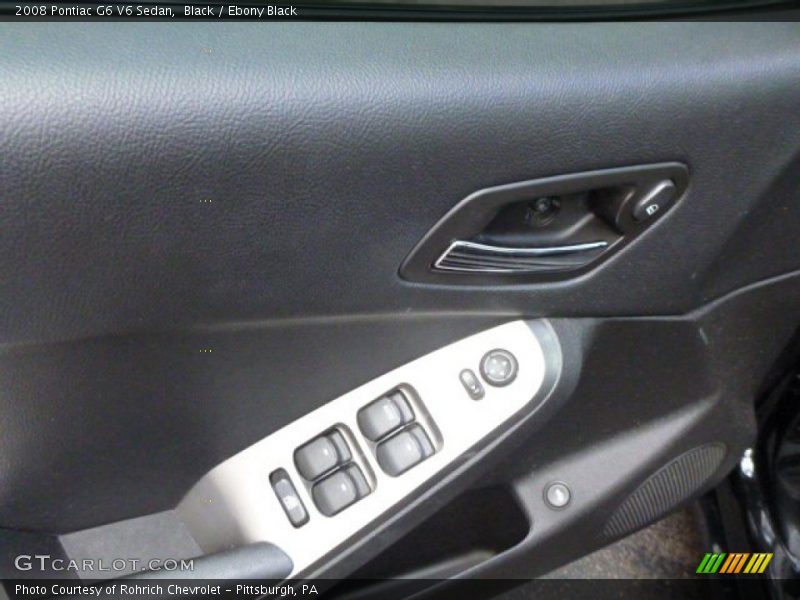 Black / Ebony Black 2008 Pontiac G6 V6 Sedan