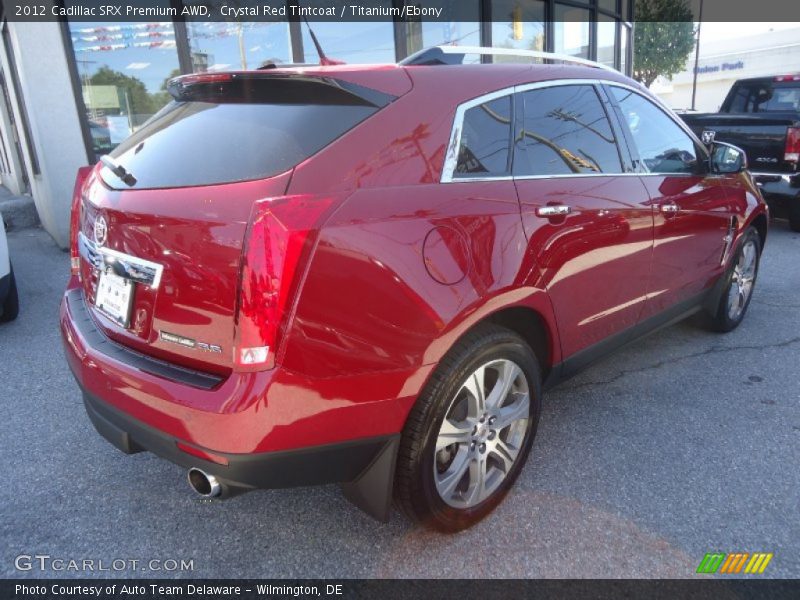 Crystal Red Tintcoat / Titanium/Ebony 2012 Cadillac SRX Premium AWD