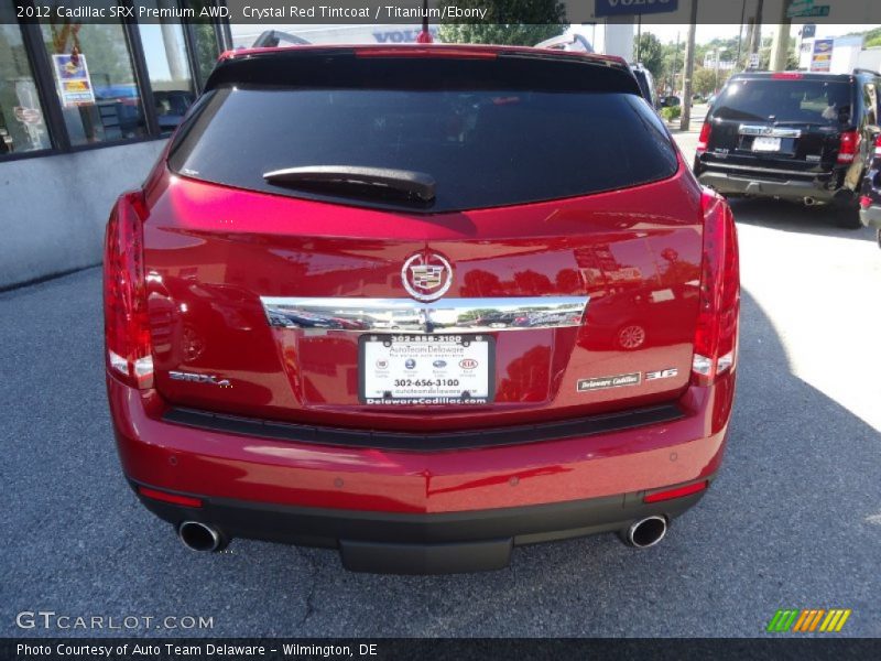 Crystal Red Tintcoat / Titanium/Ebony 2012 Cadillac SRX Premium AWD