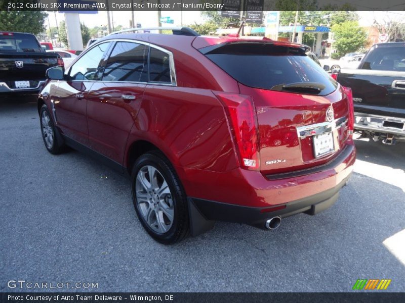 Crystal Red Tintcoat / Titanium/Ebony 2012 Cadillac SRX Premium AWD