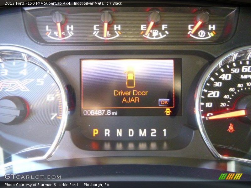 Ingot Silver Metallic / Black 2013 Ford F150 FX4 SuperCab 4x4