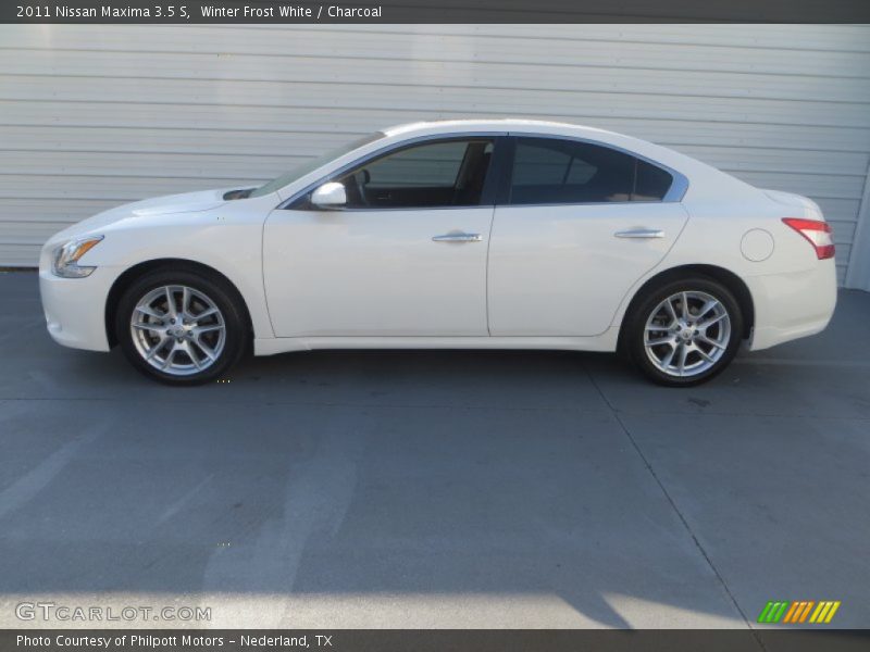 Winter Frost White / Charcoal 2011 Nissan Maxima 3.5 S