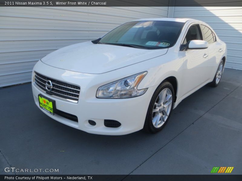 Winter Frost White / Charcoal 2011 Nissan Maxima 3.5 S