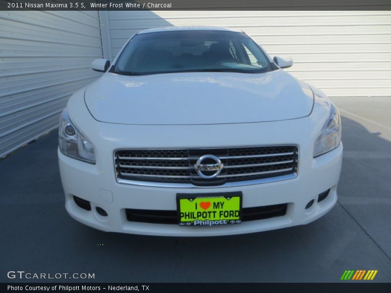 Winter Frost White / Charcoal 2011 Nissan Maxima 3.5 S