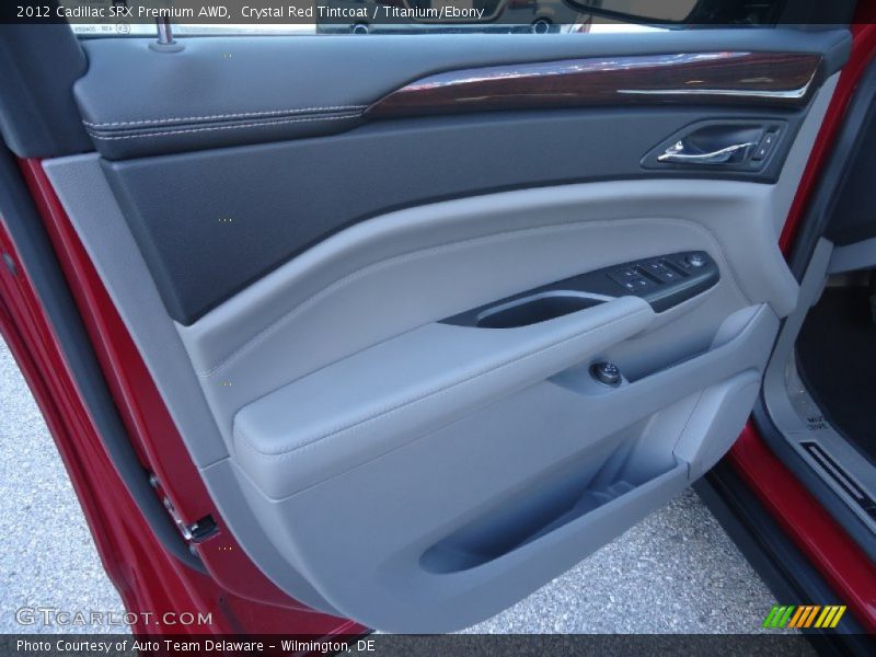 Crystal Red Tintcoat / Titanium/Ebony 2012 Cadillac SRX Premium AWD