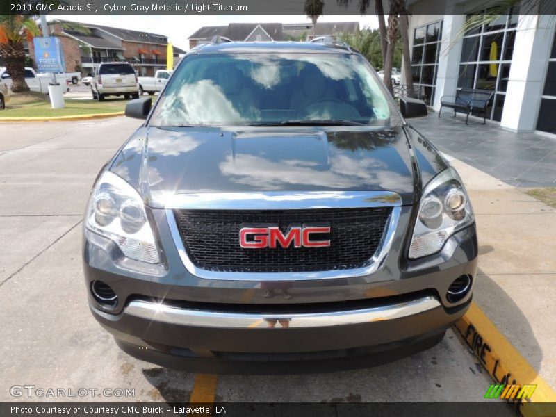 Cyber Gray Metallic / Light Titanium 2011 GMC Acadia SL