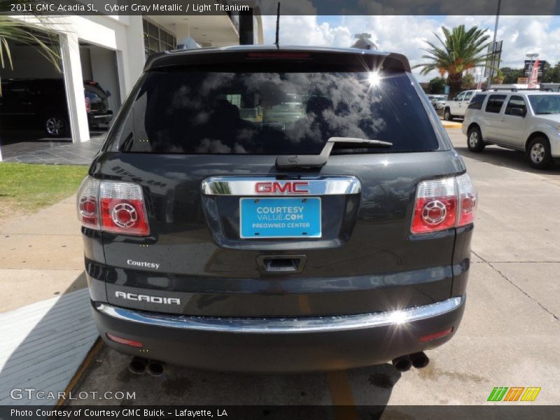 Cyber Gray Metallic / Light Titanium 2011 GMC Acadia SL