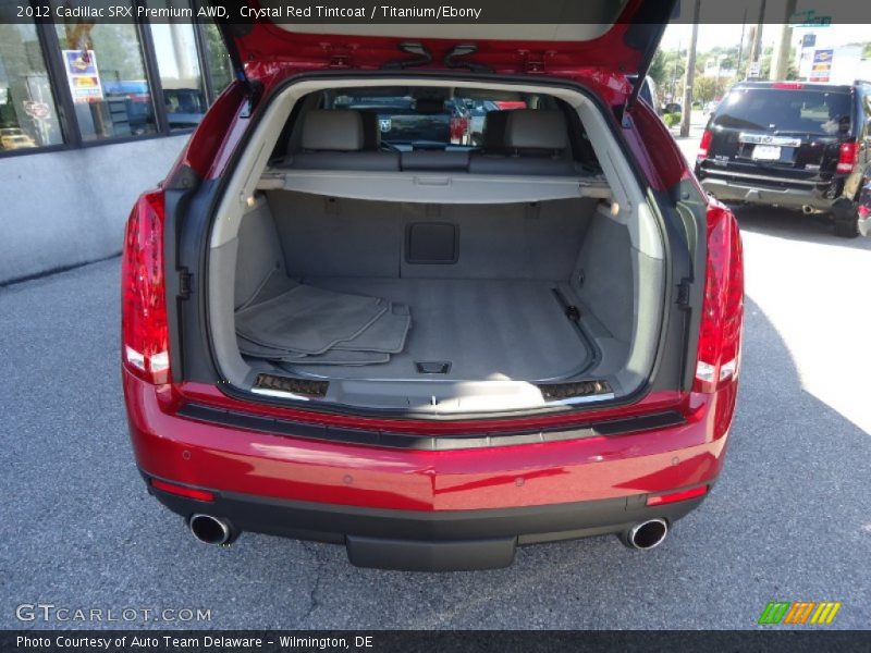 Crystal Red Tintcoat / Titanium/Ebony 2012 Cadillac SRX Premium AWD