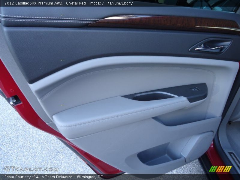 Crystal Red Tintcoat / Titanium/Ebony 2012 Cadillac SRX Premium AWD