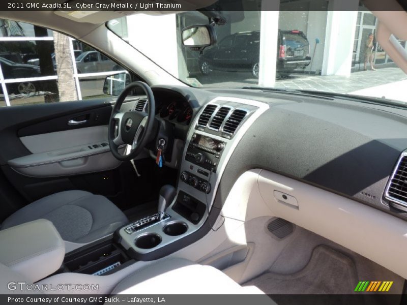 Cyber Gray Metallic / Light Titanium 2011 GMC Acadia SL