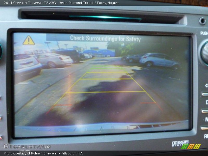 White Diamond Tricoat / Ebony/Mojave 2014 Chevrolet Traverse LTZ AWD