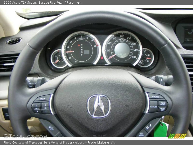 Basque Red Pearl / Parchment 2009 Acura TSX Sedan