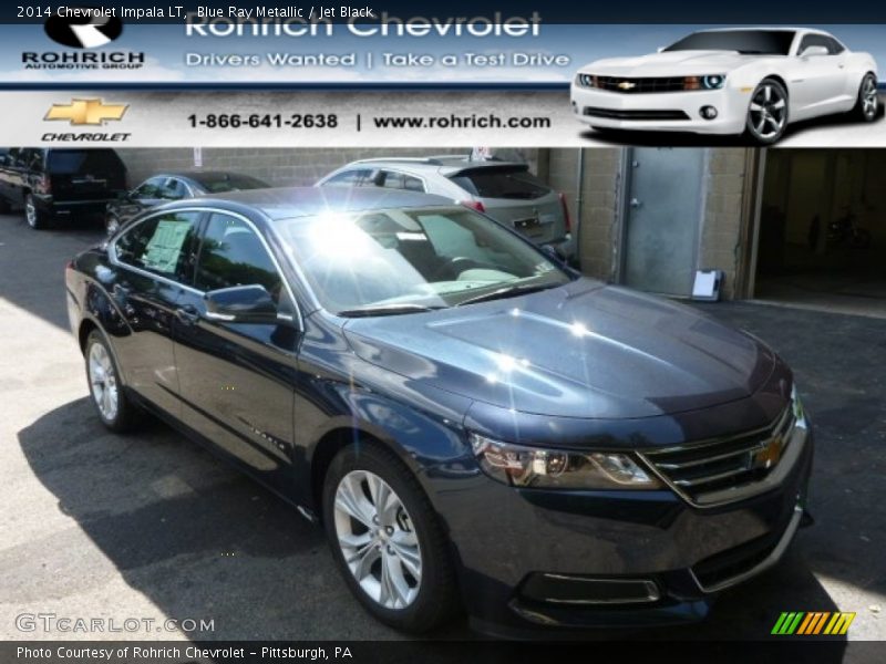 Blue Ray Metallic / Jet Black 2014 Chevrolet Impala LT
