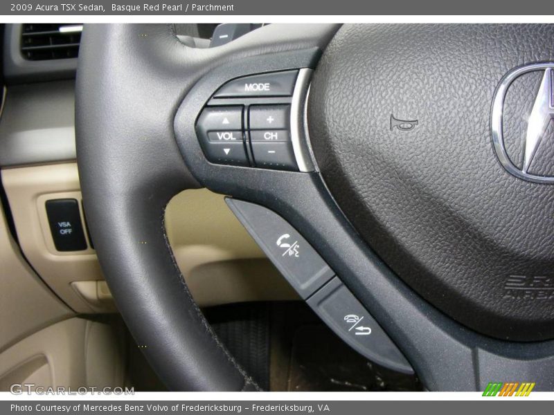 Basque Red Pearl / Parchment 2009 Acura TSX Sedan