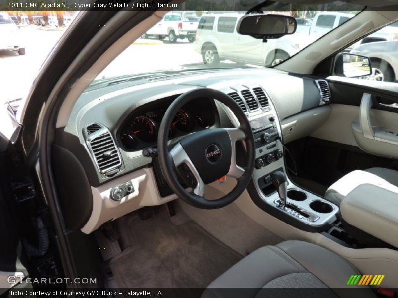 Cyber Gray Metallic / Light Titanium 2011 GMC Acadia SL