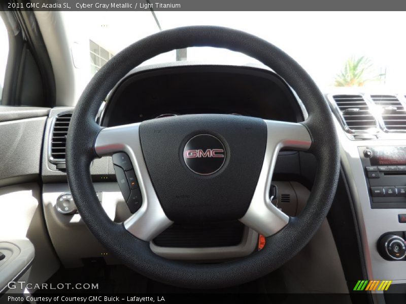 Cyber Gray Metallic / Light Titanium 2011 GMC Acadia SL