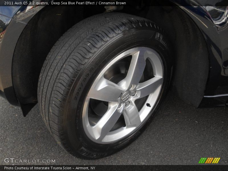 Deep Sea Blue Pearl Effect / Cinnamon Brown 2011 Audi Q5 3.2 quattro