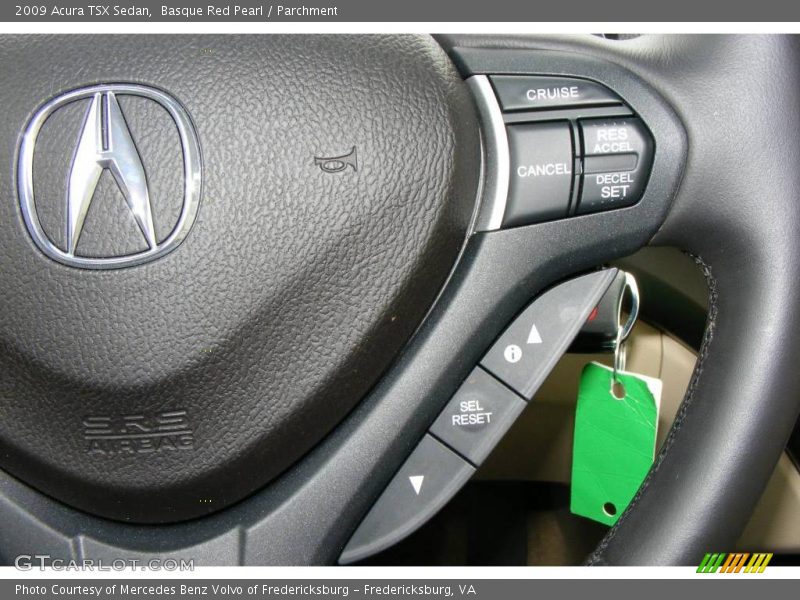 Basque Red Pearl / Parchment 2009 Acura TSX Sedan
