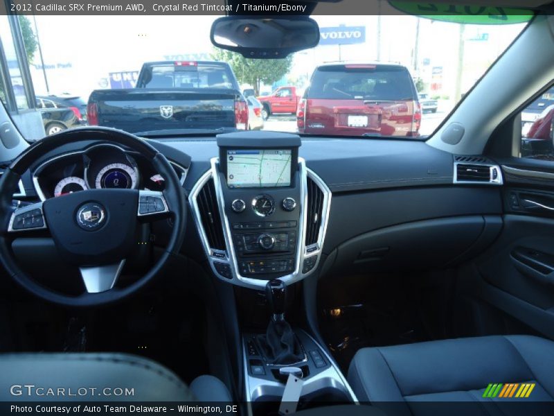 Crystal Red Tintcoat / Titanium/Ebony 2012 Cadillac SRX Premium AWD