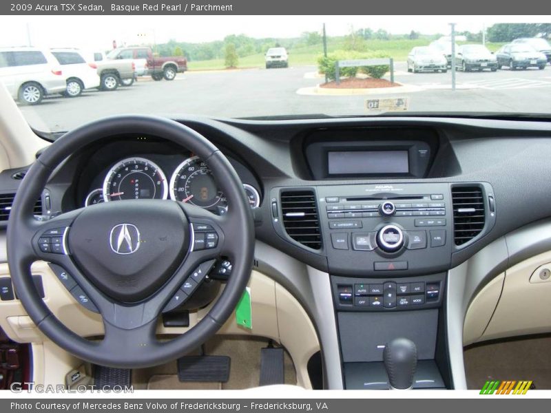 Basque Red Pearl / Parchment 2009 Acura TSX Sedan