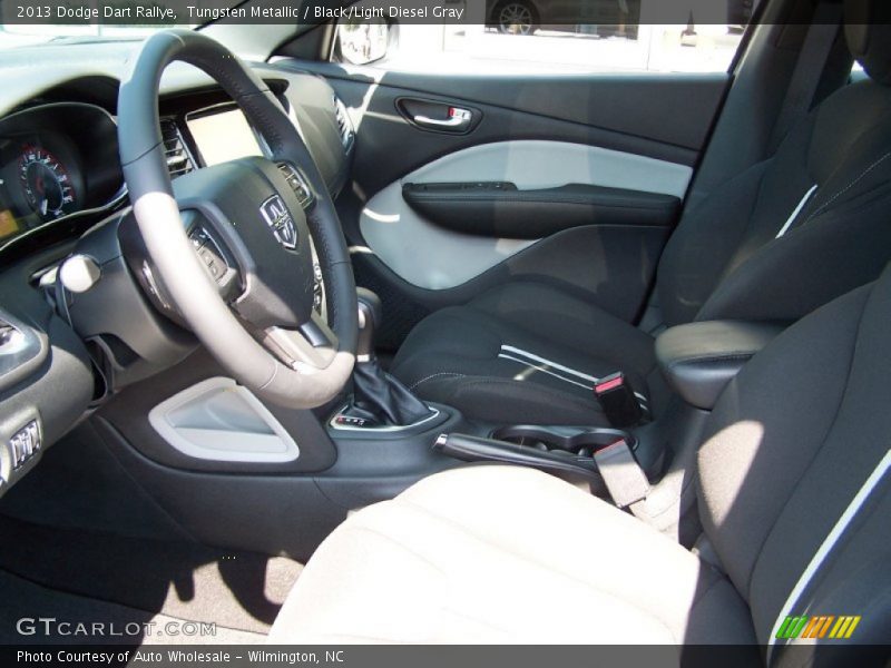 Tungsten Metallic / Black/Light Diesel Gray 2013 Dodge Dart Rallye