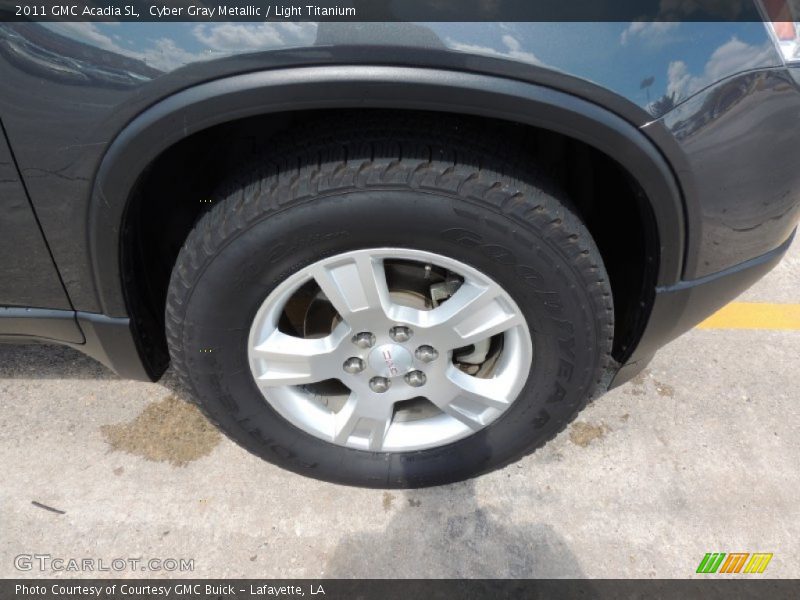 Cyber Gray Metallic / Light Titanium 2011 GMC Acadia SL