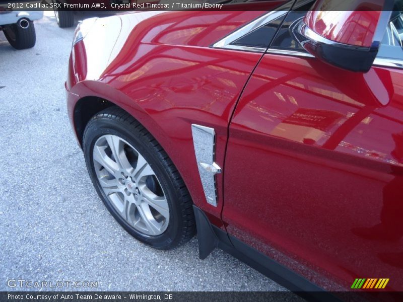 Crystal Red Tintcoat / Titanium/Ebony 2012 Cadillac SRX Premium AWD