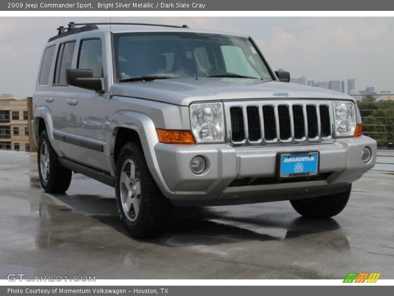 Bright Silver Metallic / Dark Slate Gray 2009 Jeep Commander Sport